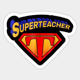 Superteacher Superhero Funny Teacher Gift Sticker